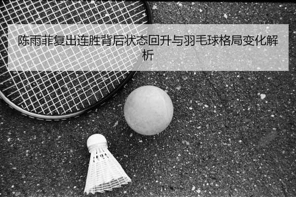 陈雨菲复出连胜背后状态回升与羽毛球格局变化解析